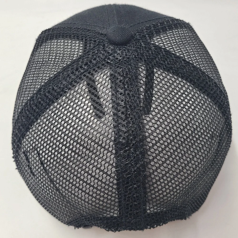 The North Face Hat Snapback Trucker Mesh Black White Fine Alpine Equipment Men